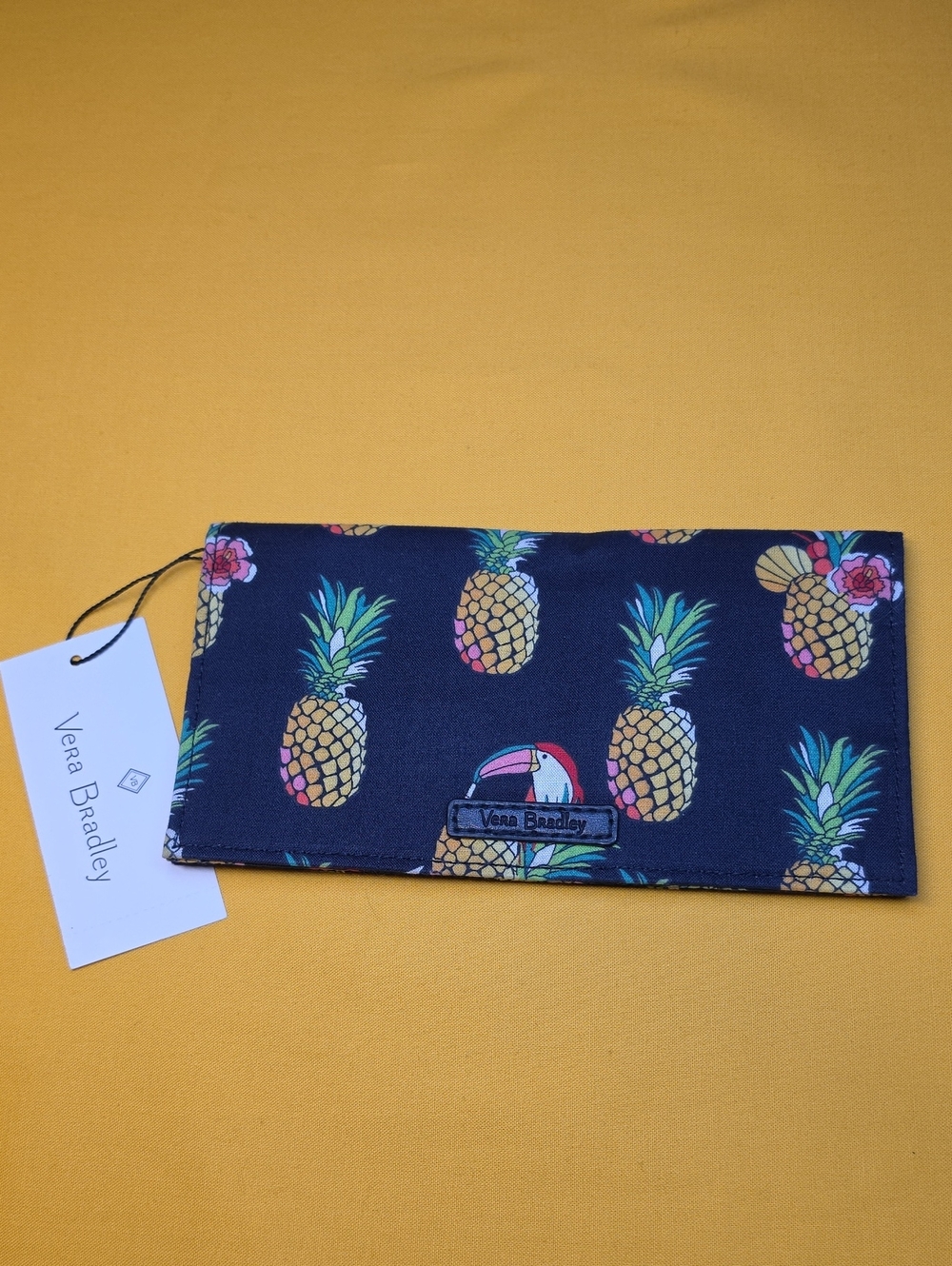 NWT Vera Bradley Checkbook Cover in Toucan Party - Pineapple Tropical Print